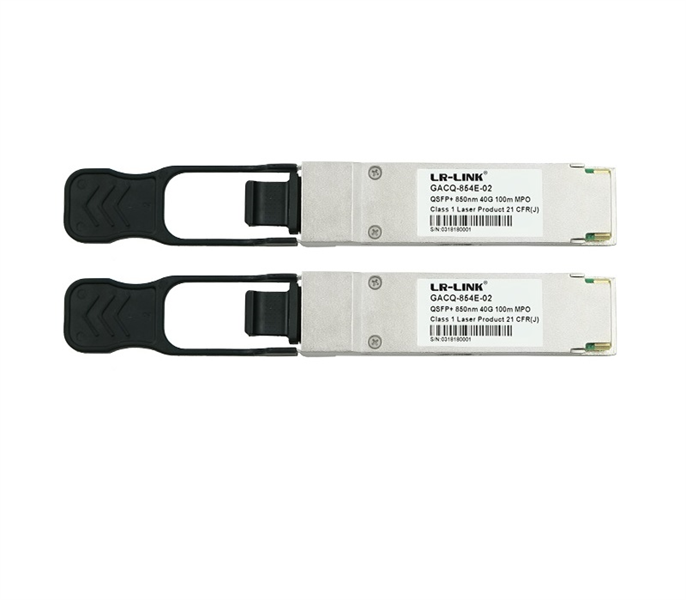LR-Link Transceiver QSFP+ 40G 850nm, Multi-Mode, 100m (MPO connectors)