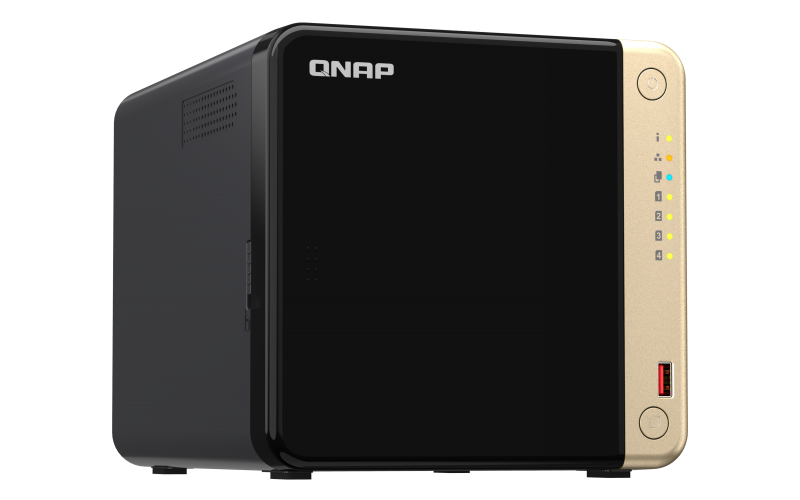 QNAP SMB 2C 2GhzCPU/8Gb/upto 4HDD, up to 20 with TL-D800C/SATA(3,5" 2,5")/ 2xUSB3.2 2xUSB2.0/1xHDMI/1xExp.slot/2x2,5Gb/iSCSI/1xPS/3YW TS-464-8G-EU-RU