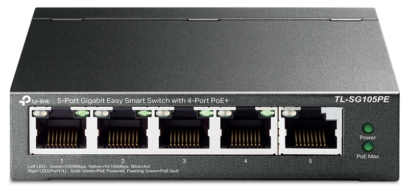 TP-Link TL-SG105PE, Easy Smart  5-   4  PoE+,  ,  ,  PoE  65 
