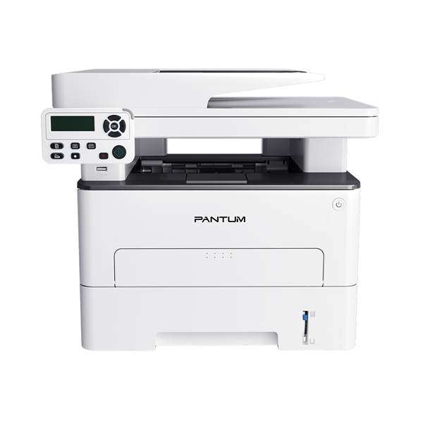 Pantum M7102DN, P/C/S, Mono laser, A4, 33 ppm (max 60000 p/mon), 525 MHz, 1200x1200 dpi, 256 MB RAM, PCL/PS, Duplex, ADF50, paper tray 250 pages, USB, LAN, start. cartridge 1500 pages