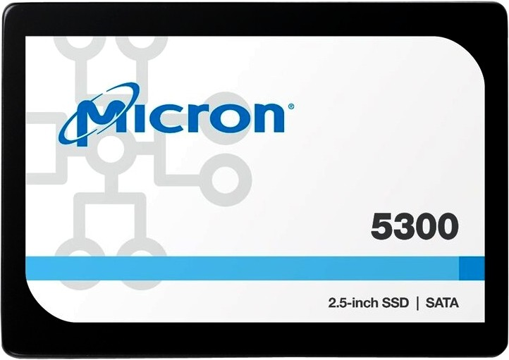 Micron 5300PRO 3.84TB SATA 2.5" 3D TLC R540/W520MB/s MTTF 3 95000/22000 IOP 8410TBW SSD Enterprise Solid State Drive, 1 year, OEM