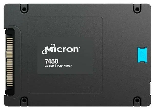 Micron 7450 PRO 1.92TB NVMe U.3 (15mm) PCIe NVMe Gen4 1x4 (v1.4) R6800/W2700MB/s 3D TLC MTTF 2 800K/120K IOPS 3650TBW SSD Enterprise Solid State Drive, 1 year, OEM