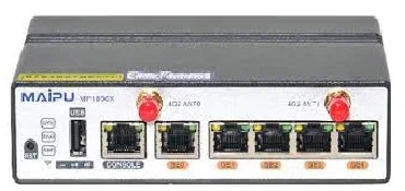 Maipu MP1800X-40W E2, 1*RJ 45 Console port,1*USB ,5*10M/100M/1000M,TD-LTE,FDD-LTE,WCDMA,GSM, support WIFI(IEEE 802.11b/g/n),single 4G modem,12V DC