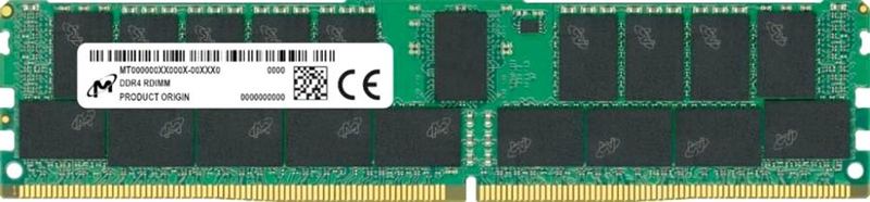 Micron DDR4 RDIMM 32GB 2Rx4 3200 MHz ECC Registered MTA36ASF4G72PZ-3G2  (Analog Crucial CT32G4RFD432A), 1 year, OEM